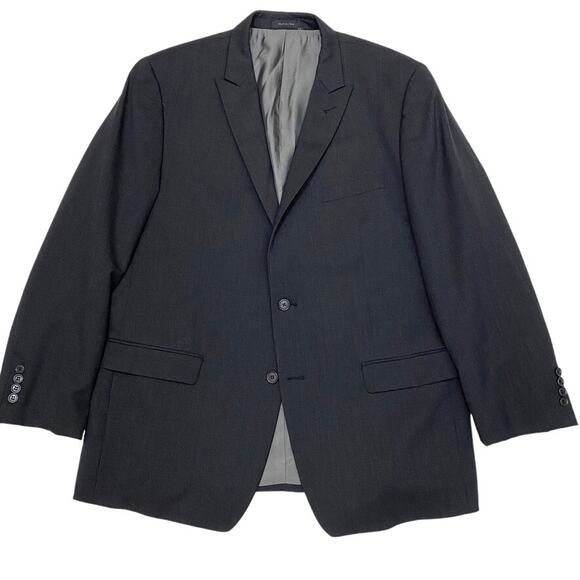 Calvin Klein Dark Gray Blazer Sz 44R - Picture 1 of 10